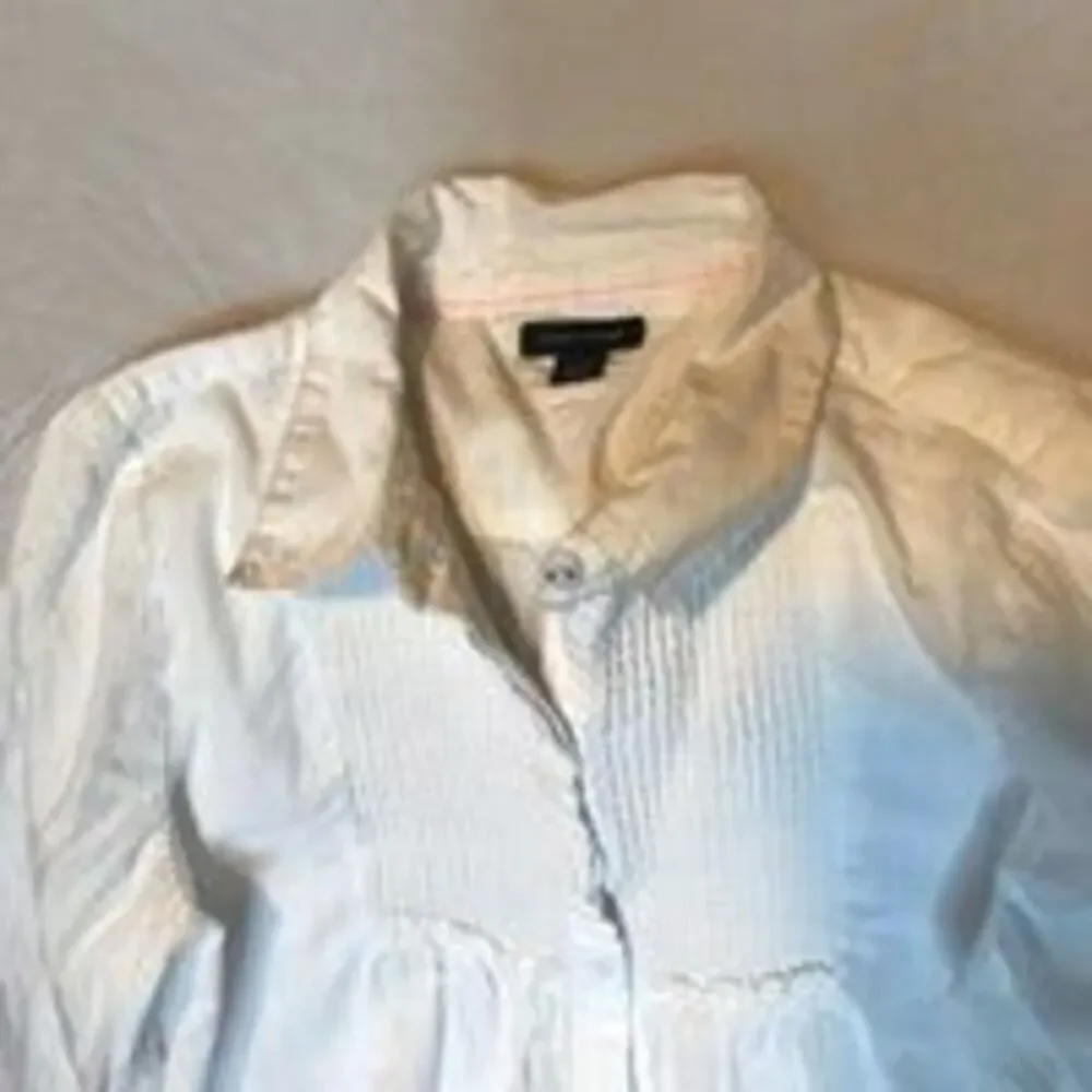 White Tommy Hilfiger Girls Button Shirt